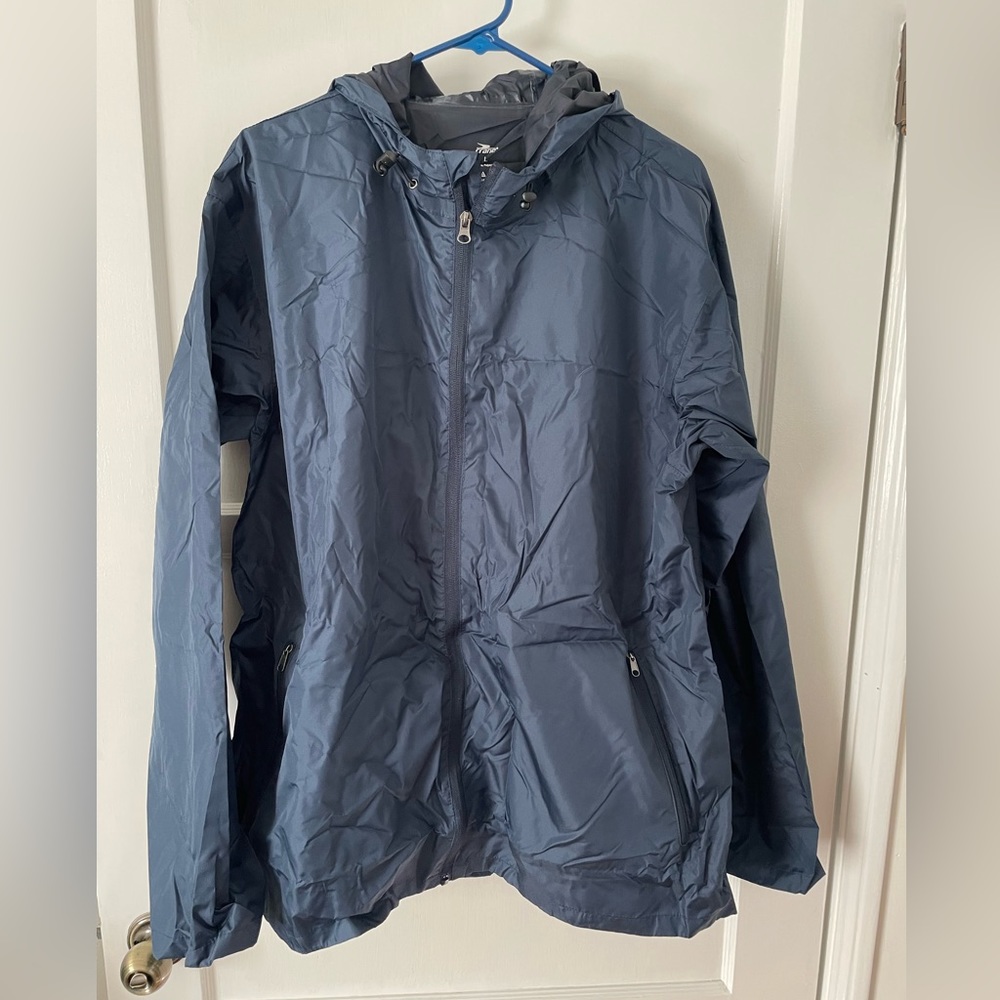 Crane packable rain jacket. Size L. Never worn.